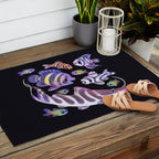 Zebras in freshwater Outdoor Rug Gallery Image 2