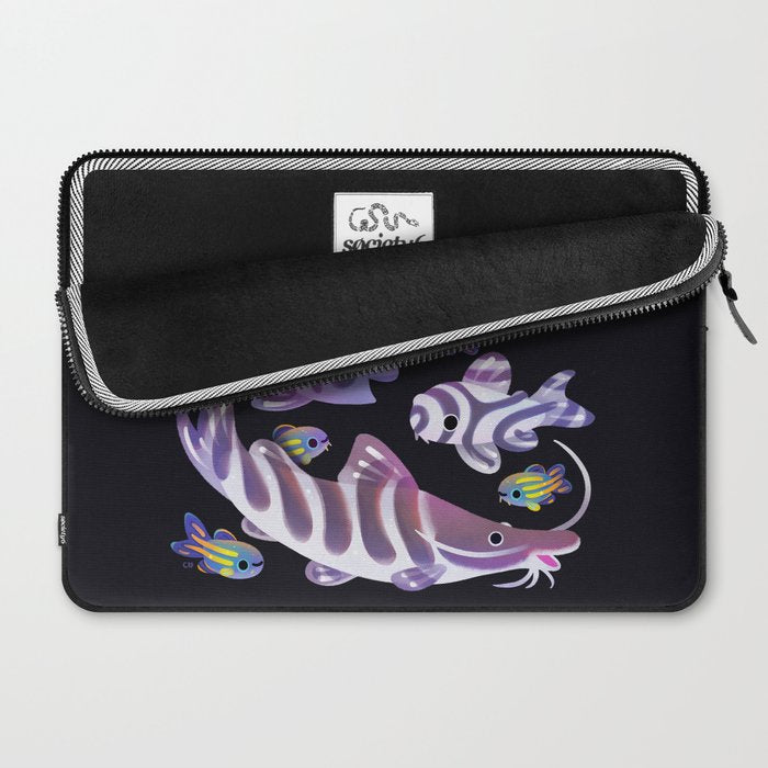 Zebras in freshwater Laptop Sleeve Gallery Image 2