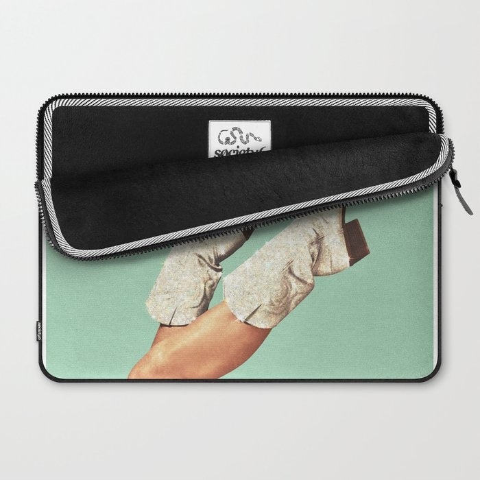 These Boots - Glitter Teal Green Laptop Sleeve Gallery Image 2