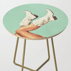 These Boots - Glitter Teal Green Side Table Gallery Image 2