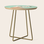 These Boots - Glitter Teal Green Side Table Gallery Image 1