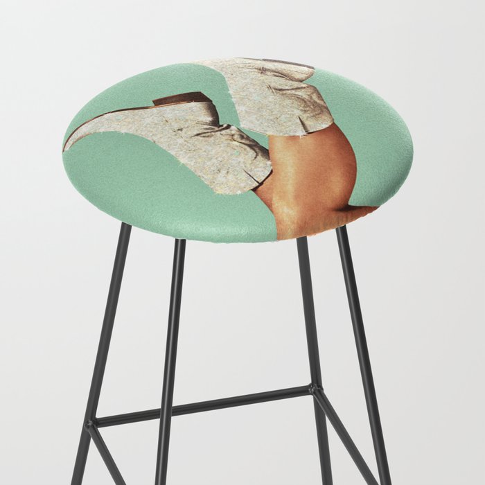 These Boots - Glitter Teal Green Stool Gallery Image 2