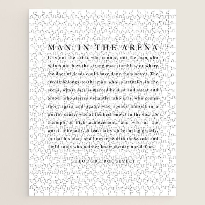 The Man In The Arena, Theodore Roosevelt Jigsaw Puzzle Gallery Image 1