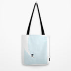 surfing jaws baby blue Tote Bag Gallery Image 2