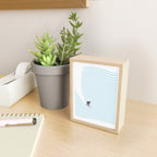 surfing jaws baby blue Mini Art Print Gallery Image 2