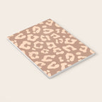 Leopard Print In Clay Brown Notebook Gallery Image 3
