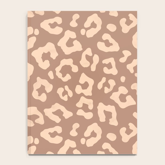 Leopard Print In Clay Brown Notebook Gallery Image 4