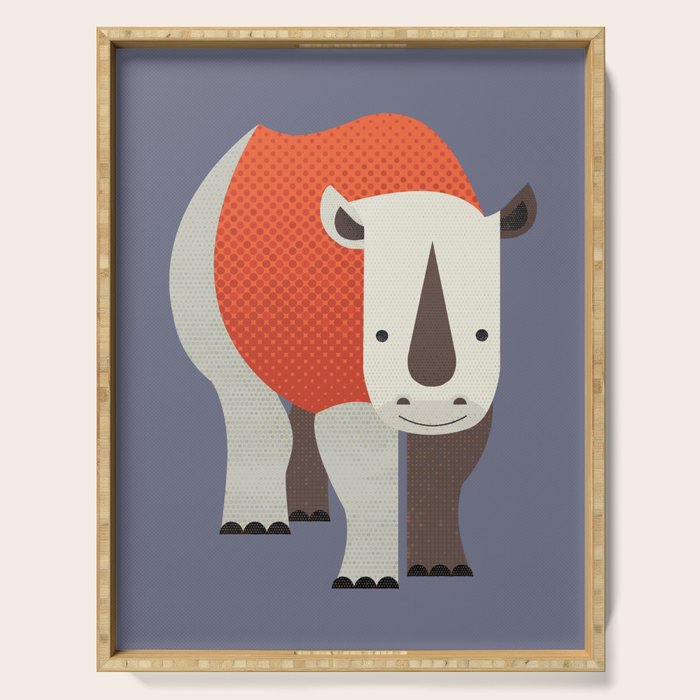 Whimsy Rhinoceros Serving Tray Gallery Image 1