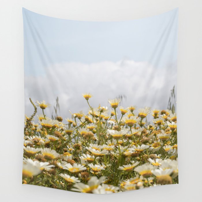 Garden of Daisy Flowers | Nature Photography in Portugal Art Print | Floral Summer Photo Wall Tapestry Gallery Image 4