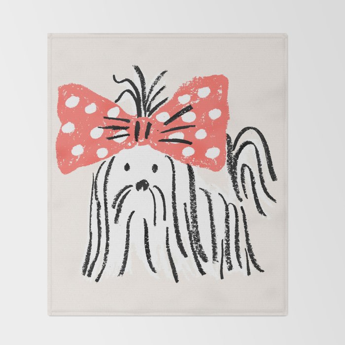 fifi - puppy Throw Blanket Gallery Image 2