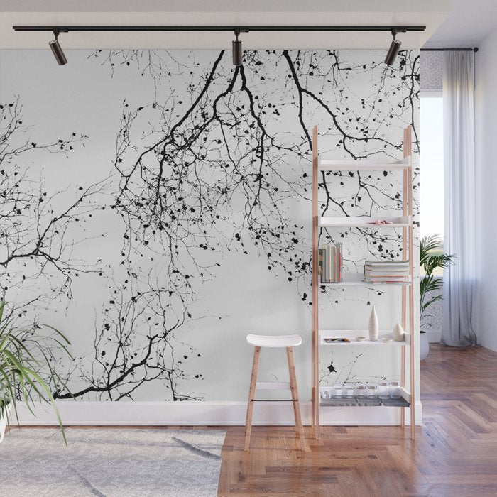 BLACK BRANCHES 2 Wall Mural Gallery Image 1