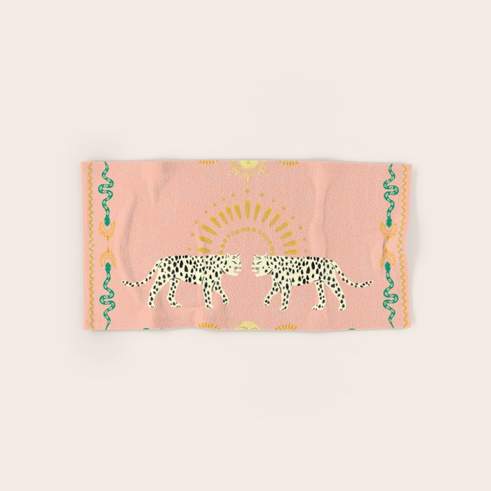 Snakes and Leopards Bath Towel