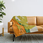relations shapes minimal organic boho Throw Blanket Gallery Image 1
