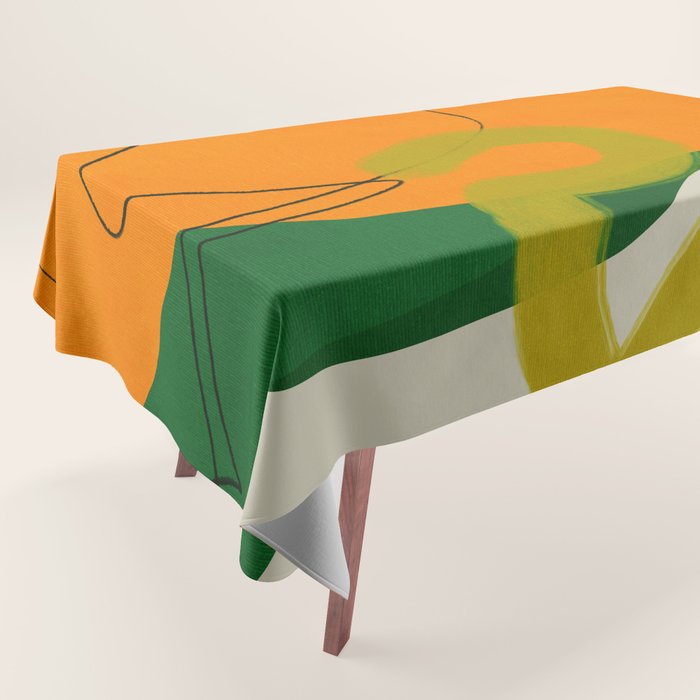 relations shapes minimal organic boho Tablecloth Gallery Image 1