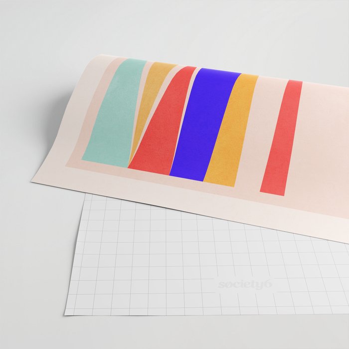 Minimal Geometric Abstraction 100 Wrapping Paper Gallery Image 2