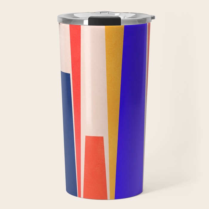 Minimal Geometric Abstraction 100 Travel Mug Gallery Image 1