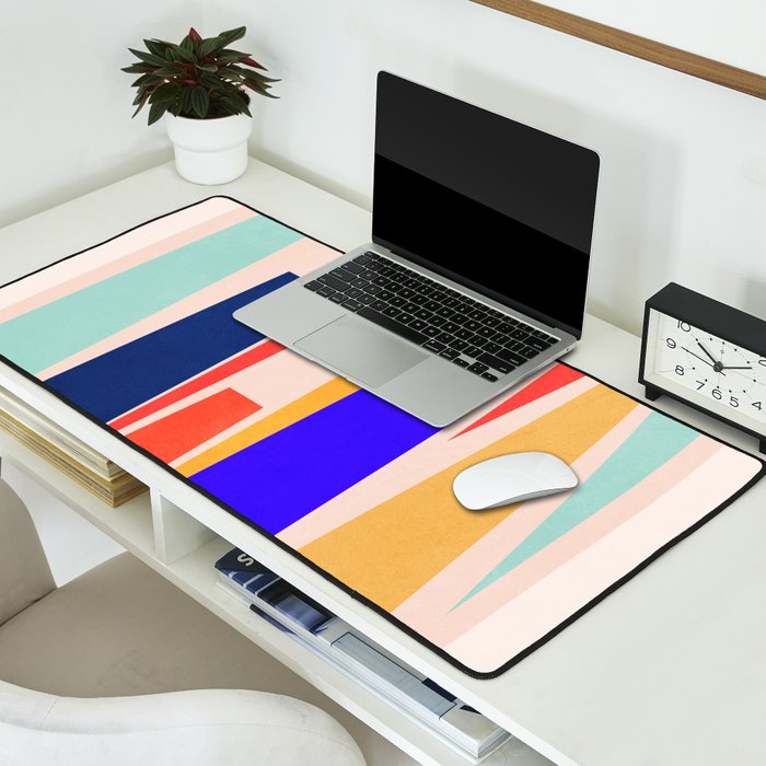 Minimal Geometric Abstraction 100 Desk Mat Gallery Image 2