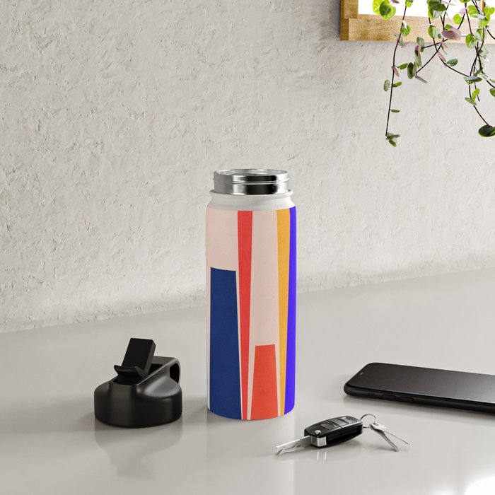 Minimal Geometric Abstraction 100 Water Bottle Gallery Image 4