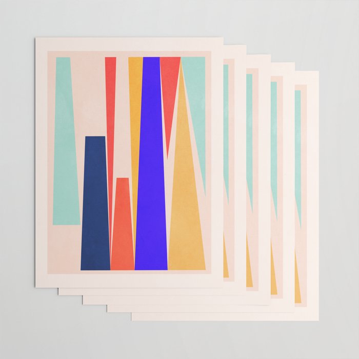 Minimal Geometric Abstraction 100 Wrapping Paper Gallery Image 3