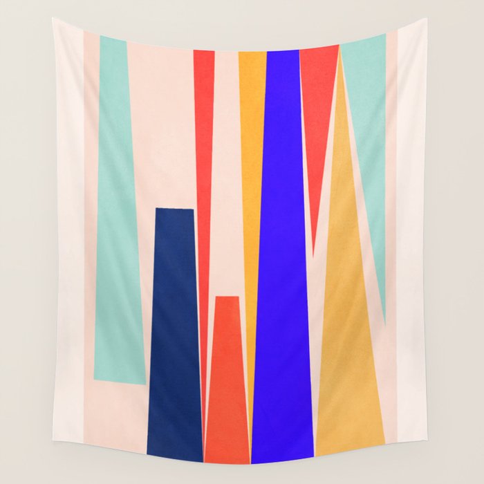 Minimal Geometric Abstraction 100 Wall Tapestry Gallery Image 1