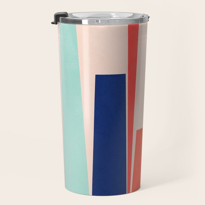 Minimal Geometric Abstraction 100 Travel Mug Gallery Image 3