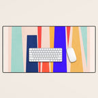 Minimal Geometric Abstraction 100 Desk Mat Gallery Image 1