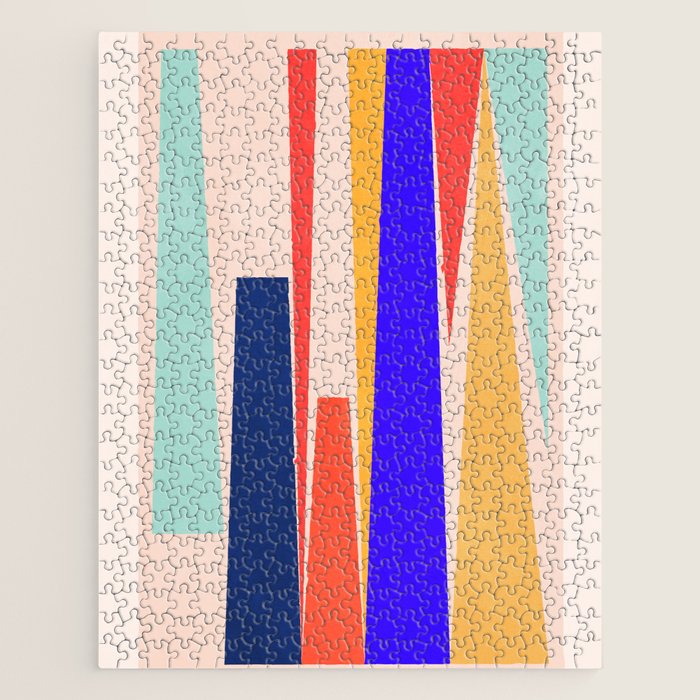 Minimal Geometric Abstraction 100 Jigsaw Puzzle Gallery Image 1