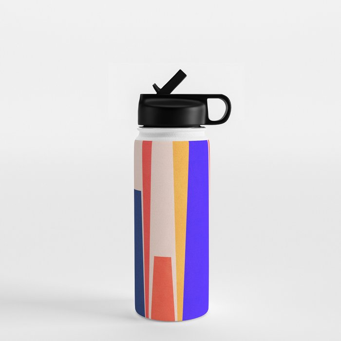 Minimal Geometric Abstraction 100 Water Bottle Gallery Image 1