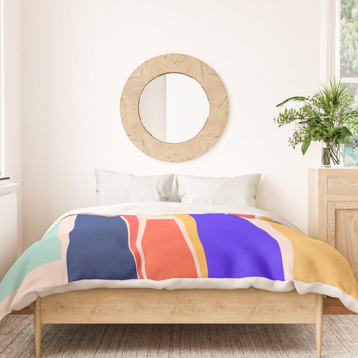 Minimal Geometric Abstraction 100 Duvet Cover Gallery Image 3