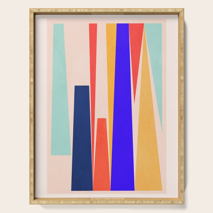Minimal Geometric Abstraction 100 Serving Tray Gallery Image 1