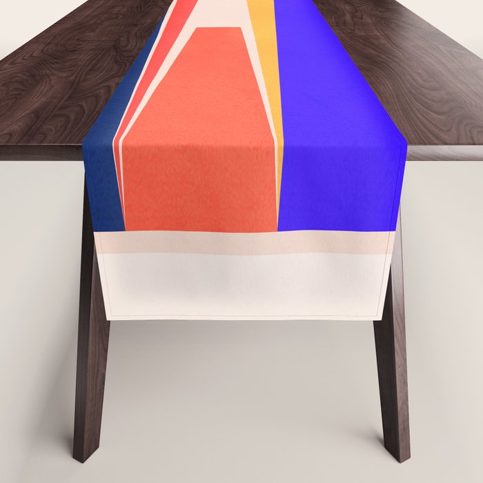 Minimal Geometric Abstraction 100 Table Runner Gallery Image 1