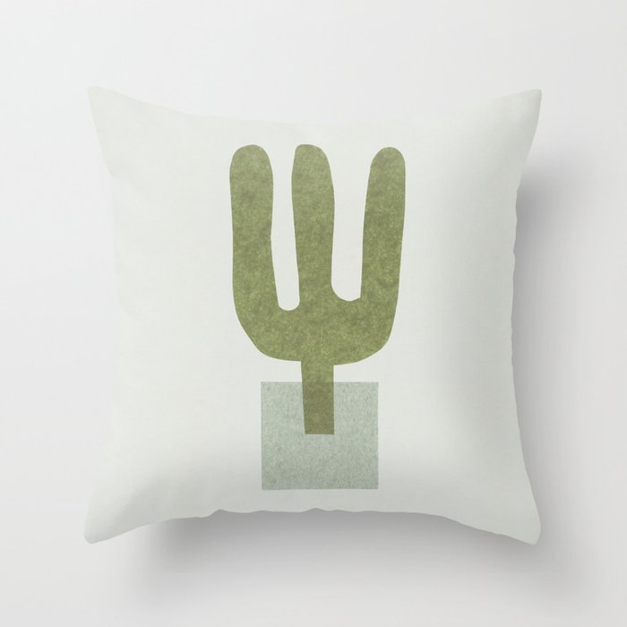 My Weird Plant #5 Throw Pillow Gallery Image 1