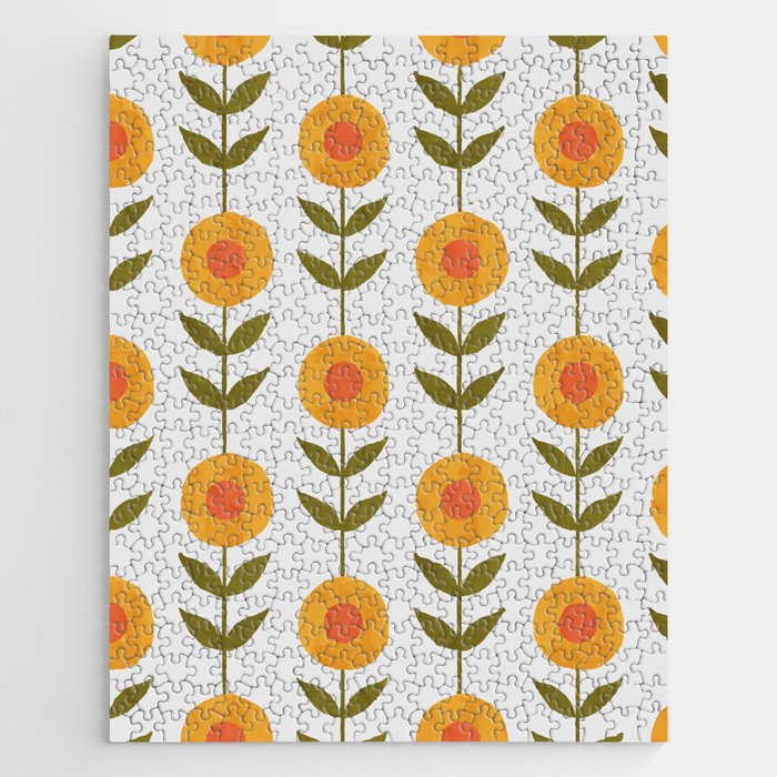 Fresh Yellow Spring Flowers Jigsaw Puzzle