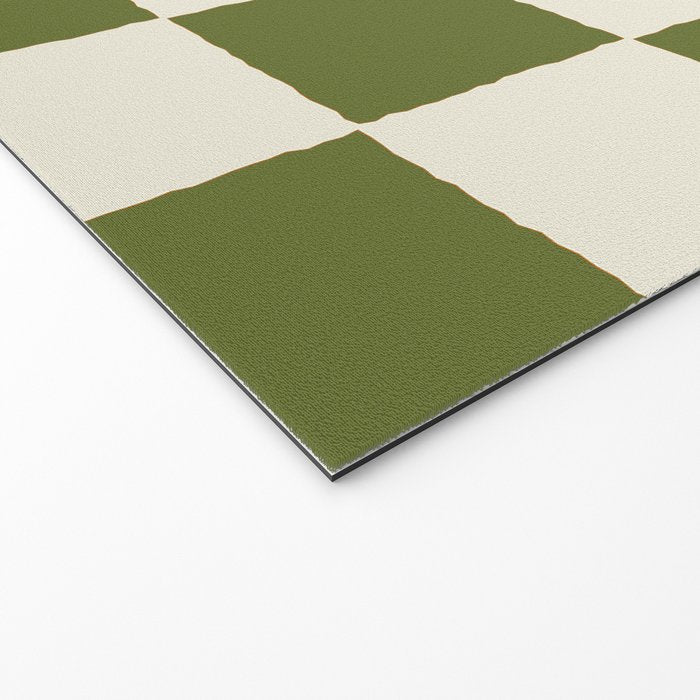 DESERT CHECKER OLIVE Welcome Mat Gallery Image 2