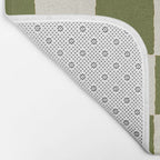 DESERT CHECKER OLIVE Bath Mat Gallery Image 2