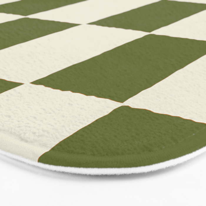 DESERT CHECKER OLIVE Bath Mat Gallery Image 3