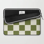 DESERT CHECKER OLIVE Laptop Sleeve Gallery Image 2