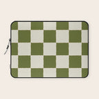 DESERT CHECKER OLIVE Laptop Sleeve Gallery Image 1