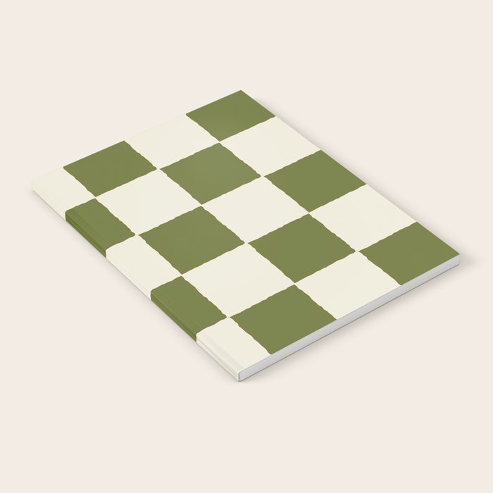 DESERT CHECKER OLIVE Notebook Gallery Image 1