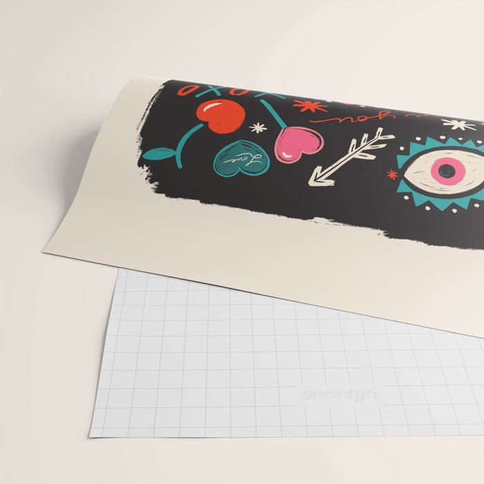 Love Pop Icons Wrapping Paper Gallery Image 2