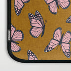 monarch butterflies - pink on ginger Laptop Sleeve Gallery Image 3