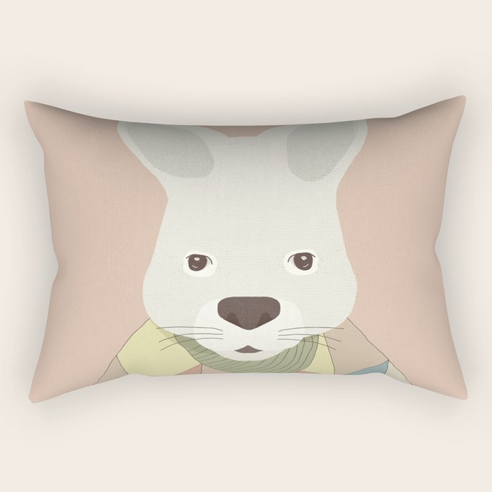 Whimsical Kangaroo II Rectangular Pillow Gallery Image 1