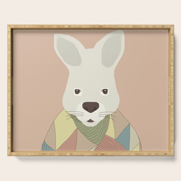 Whimsical Kangaroo II Serving Tray Gallery Image 1