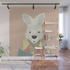 Whimsical Kangaroo II Wall Mural Gallery Image 1