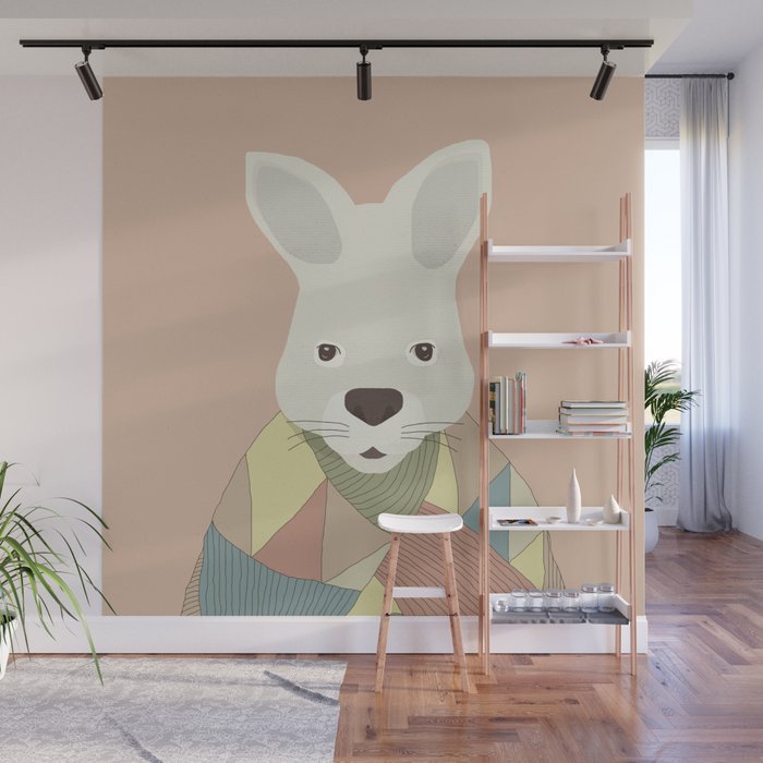 Whimsical Kangaroo II Wall Mural Gallery Image 1