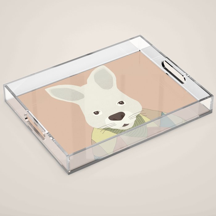 Whimsical Kangaroo II Acrylic Tray Gallery Image 1