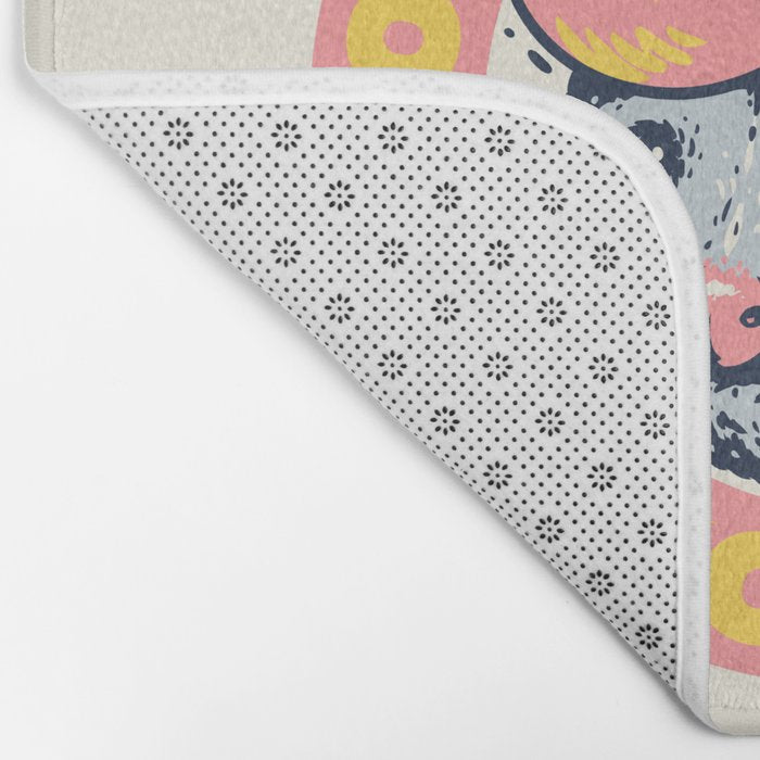 Possum Rootin Tootin Shootin | Pink Bath Mat Gallery Image 2