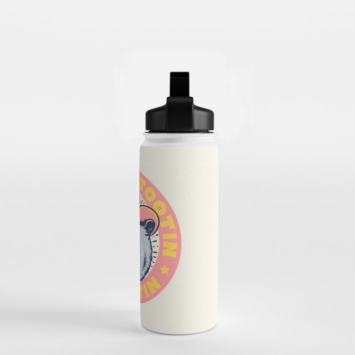 Possum Rootin Tootin Shootin | Pink Water Bottle Gallery Image 2