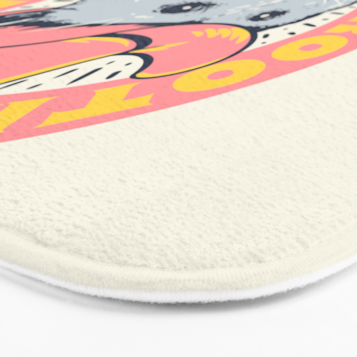 Possum Rootin Tootin Shootin | Pink Bath Mat Gallery Image 3