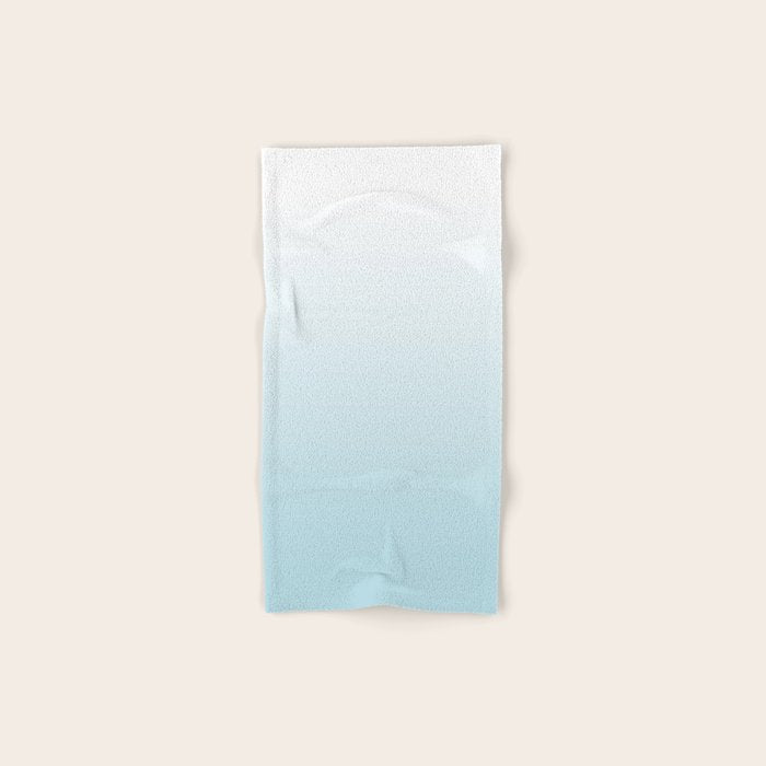 Ombre Blue Plume Bath Towel Gallery Image 1
